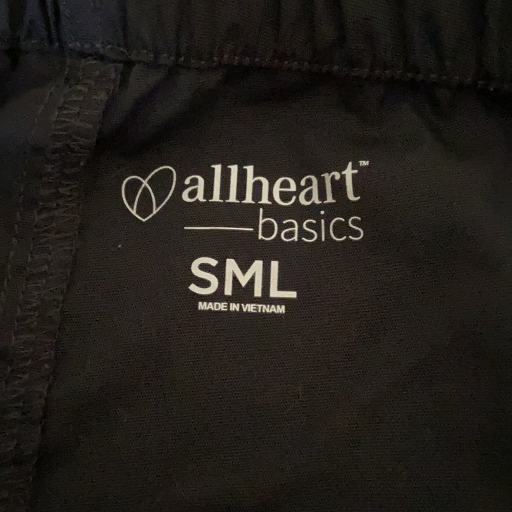 Allheart Basics Black Scrub Bottoms - Picture 3 of 3